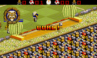 Screenshot Thumbnail / Media File 1 for Wild Cup Soccer (1994)(Millennium)[!]